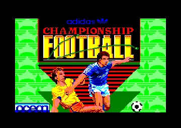 Adidas Championship Football (UK) (1990) screen shot title